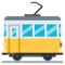 Tram Car emoji on Emojione